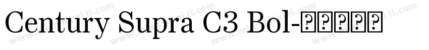 Century Supra C3 Bol字体转换